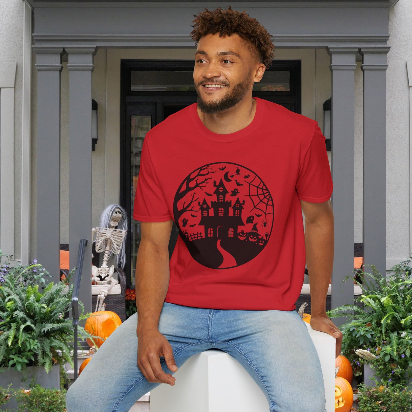 Haunted House on the Hill Adult T-shirt