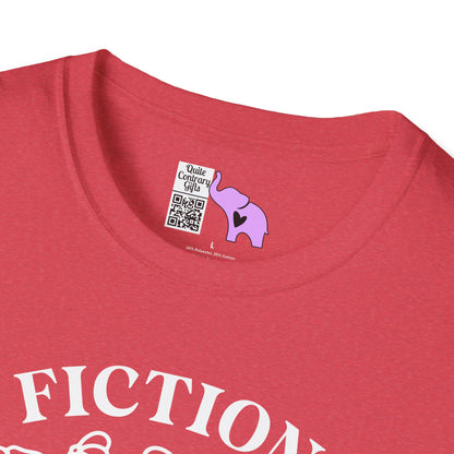 Fiction Addiction (Flowers, Open Book) Adult T-shirt