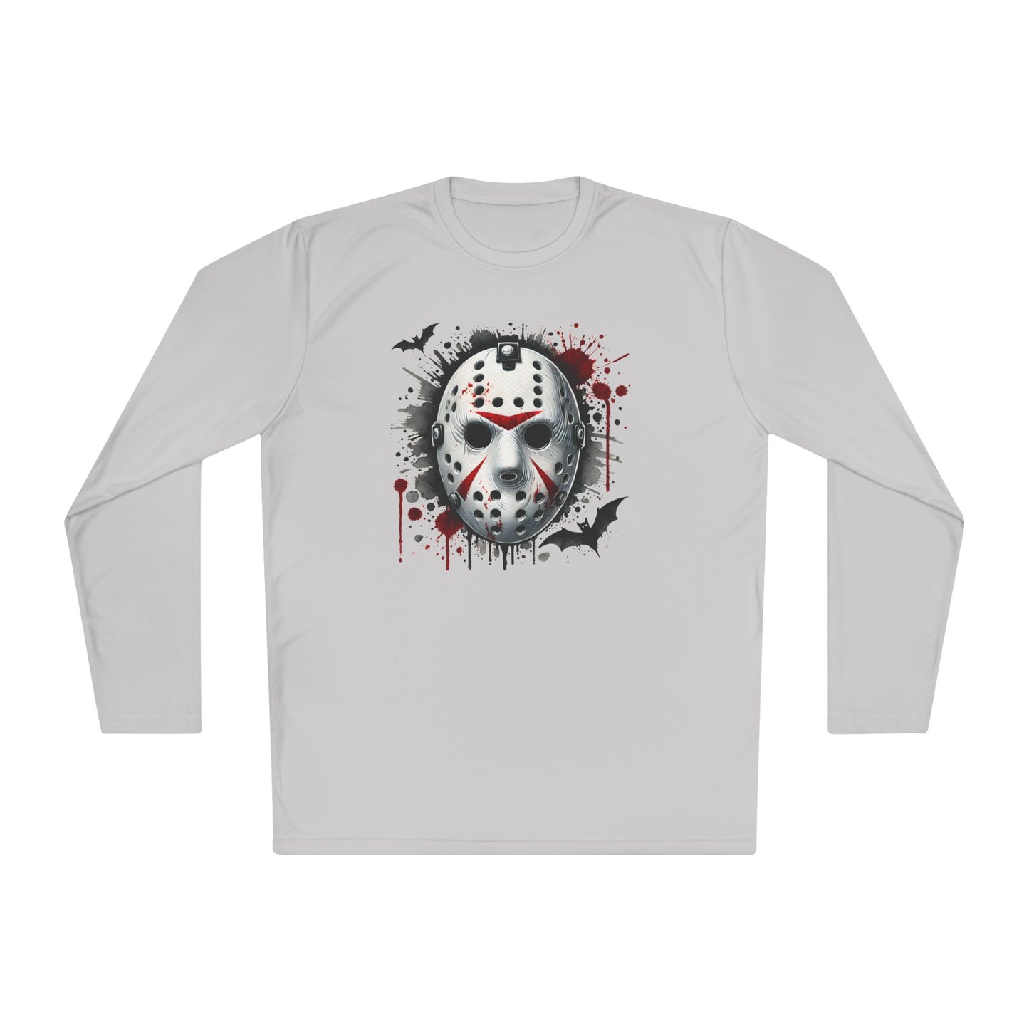 Creepy Killer Mask Adult Long Sleeve Tee