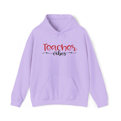 Teacher Vibes Heart Heavy Blend™ Hooded Sweatshirt