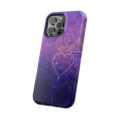 Purple Heart Wall MagSafe® Compatible Tough Case for iPhone