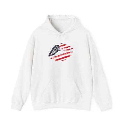 American Flag Lips Heavy Blend™ Hooded Sweatshirt