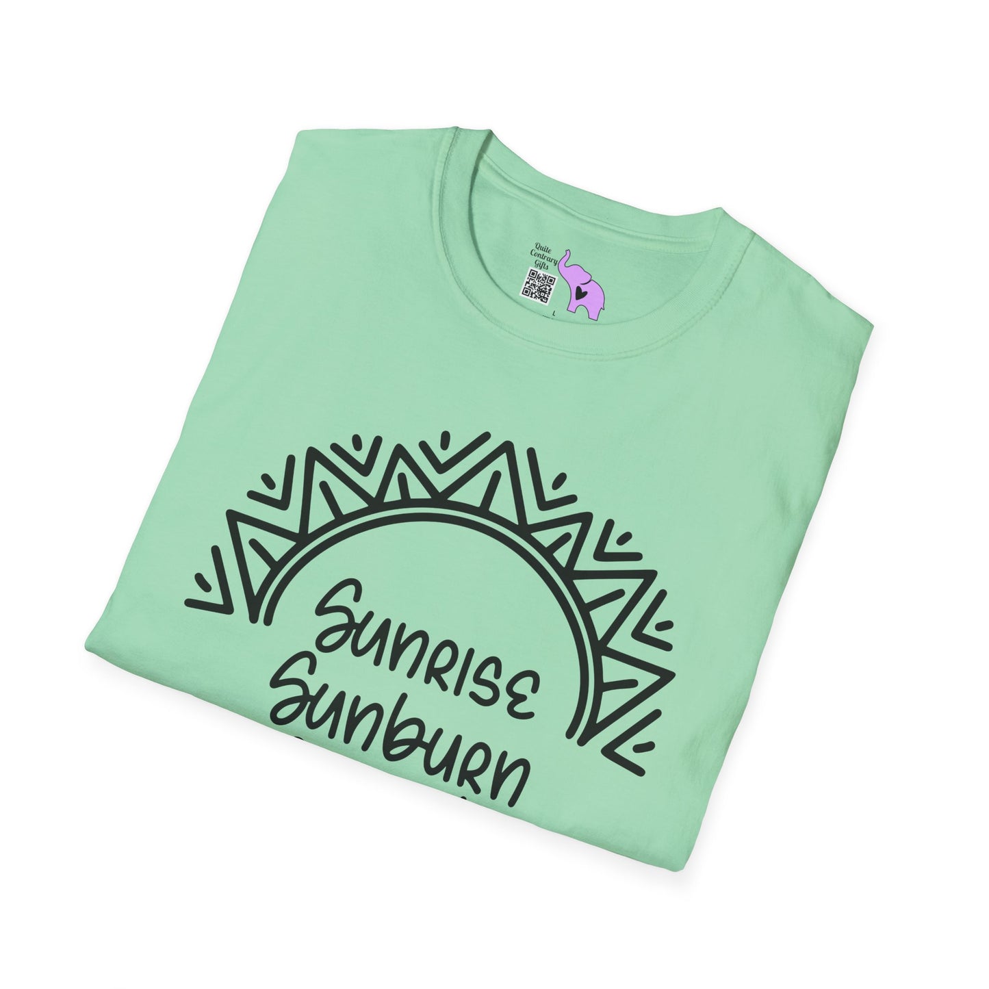 Sunrise Sunburn Sunset Repeat (2) Adult T-shirt