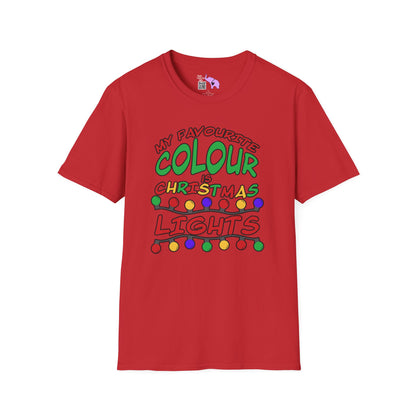 My Favourite Colour Is Christmas Lights  Adult T-shirt