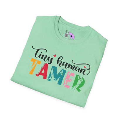 Tiny Human Tamer (Teacher) Adult T-shirt