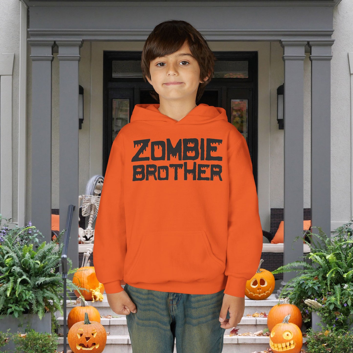""Zombie Brother Youth Heavy Blend Hoodie