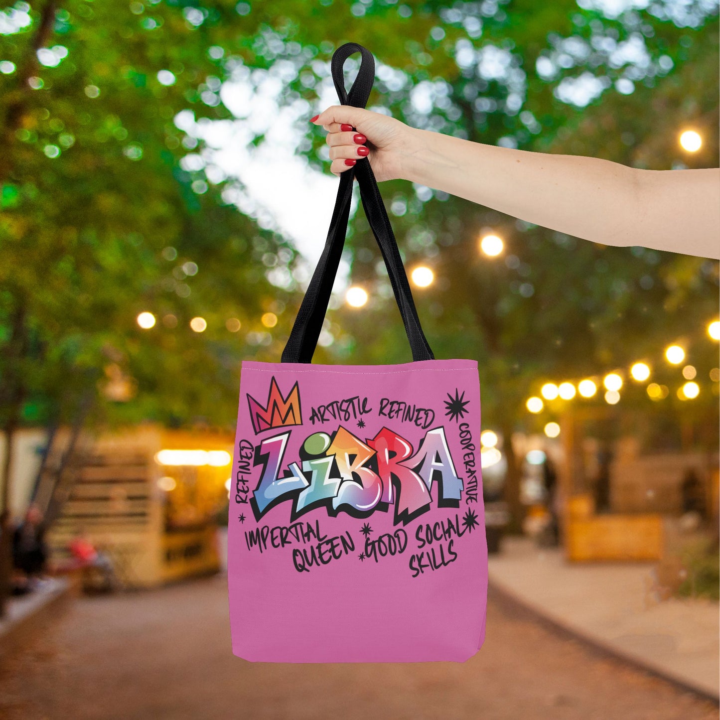 Libra Street Art Canvas Tote Bag