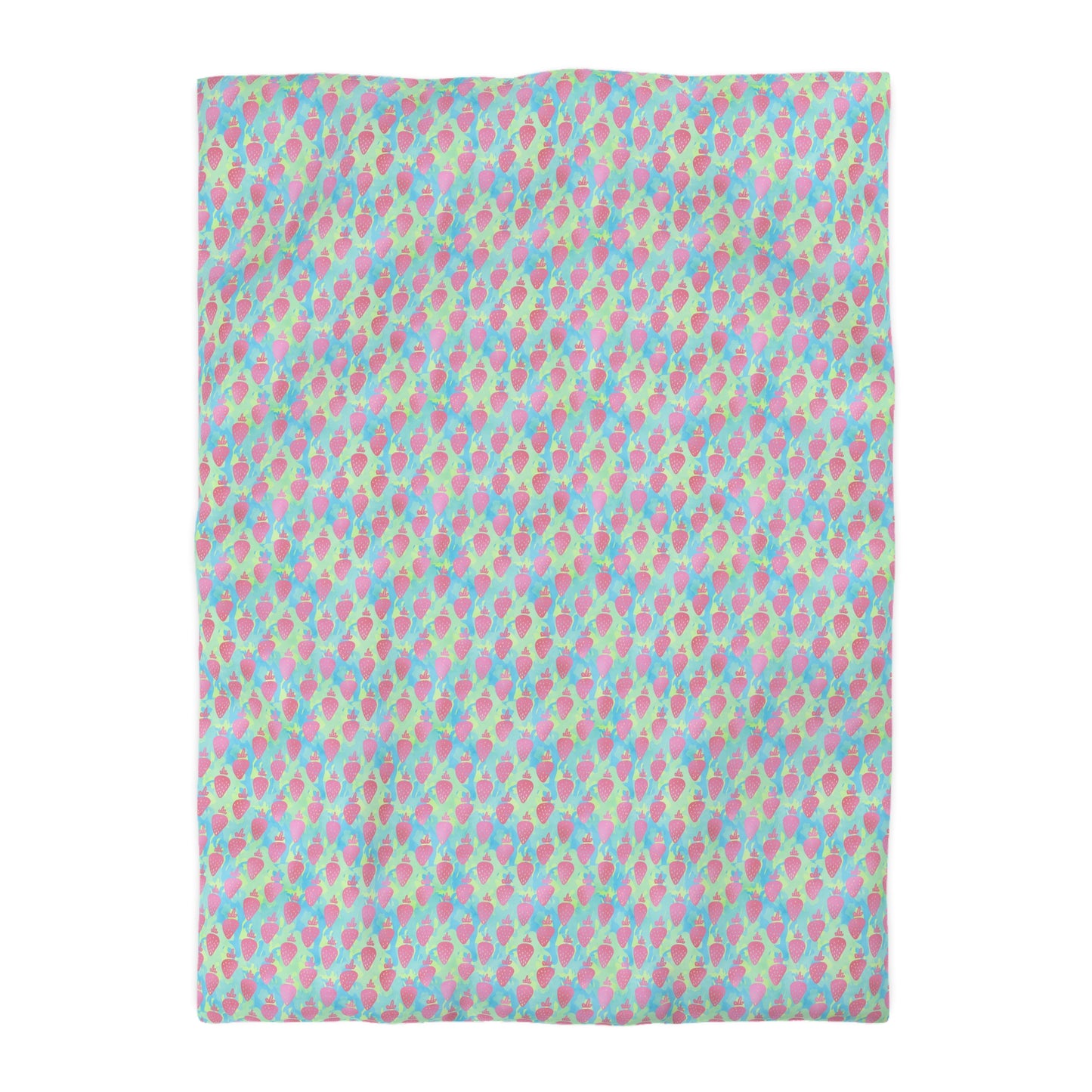 Strawberry Breeze Microfiber Duvet Cover