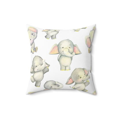 Dancing Elephants Throw Pillow