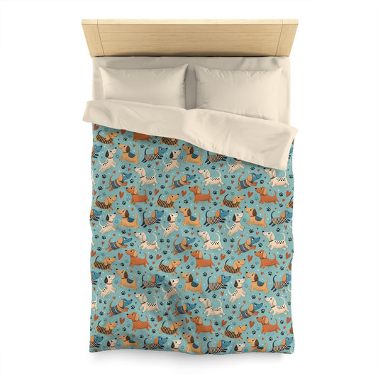 Dapper Doggies Microfiber Duvet Cover