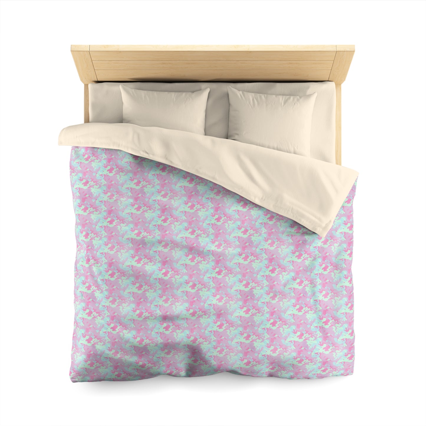 Berry Sorbet Camo Microfiber Duvet Cover