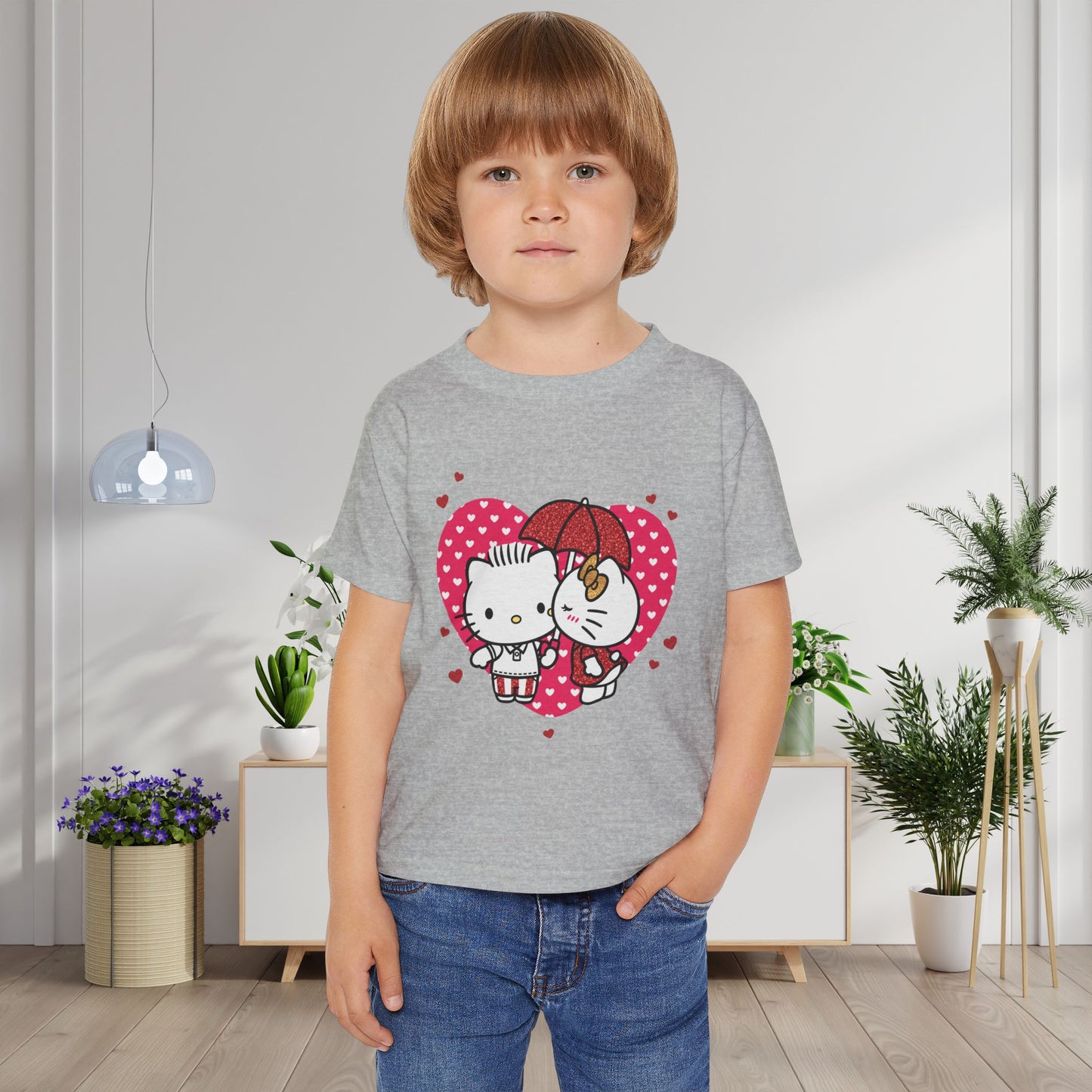 Valentine Hello Kitty Couple Heavy Cotton™ Toddler T-shirt