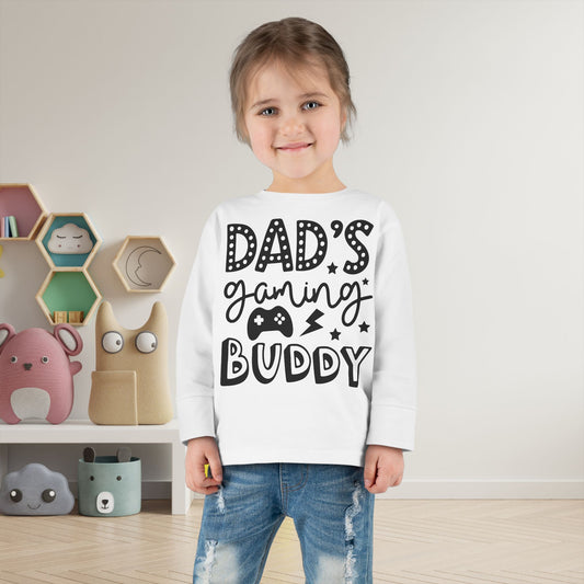 Dad's Gaming Buddy Toddler Long Sleeve Tee