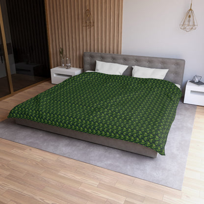 Emerald Canopy Frogs Microfiber Duvet Cover