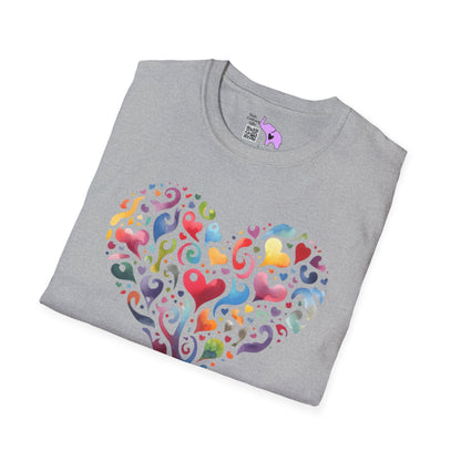 Hearts That Speak Adult T-shirt