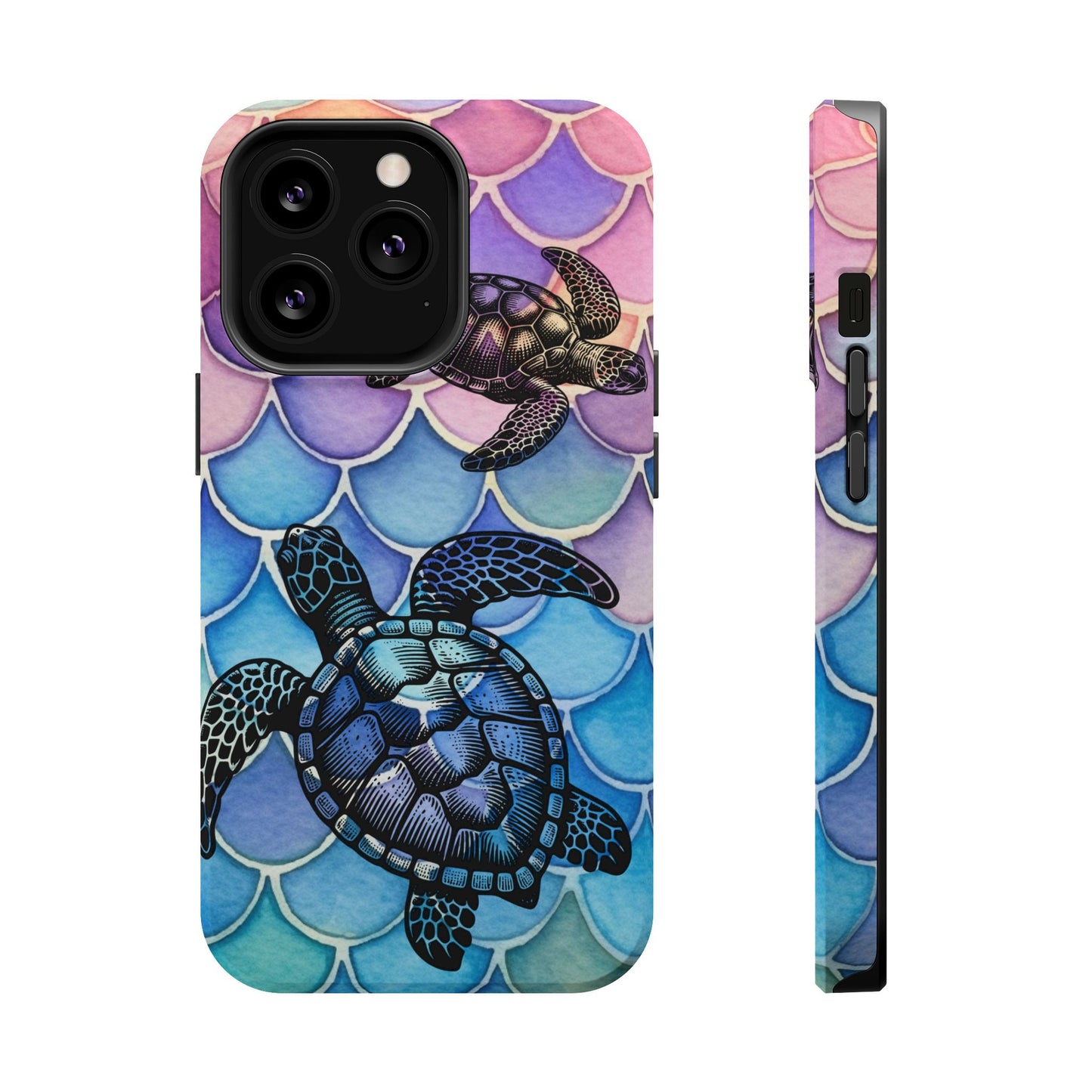 Sea Turtle Silhouette MagSafe® Compatible Tough Case for iPhone
