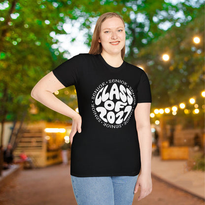 Round Senior Class of 2027 Adult T-shirt