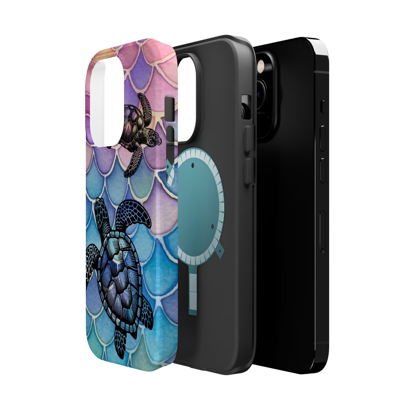 Sea Turtle Silhouette MagSafe® Compatible Tough Case for iPhone