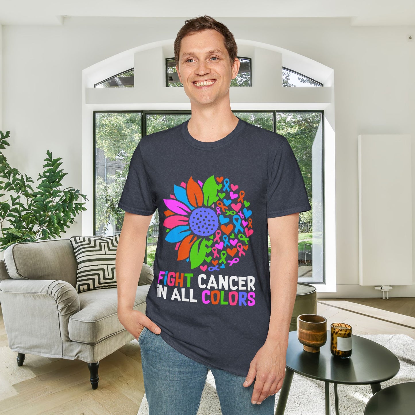 Fight Cancer in All Colors 25 Adult T-shirt