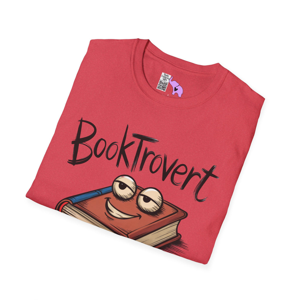 Booktrovert (Cartoonish Book) Adult T-shirt