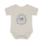 Blue Milestone Wreath Onesie-Eight Months