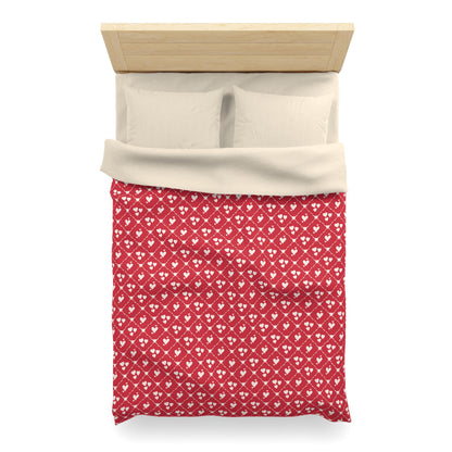 Sweetheart Trellis Microfiber Duvet Cover