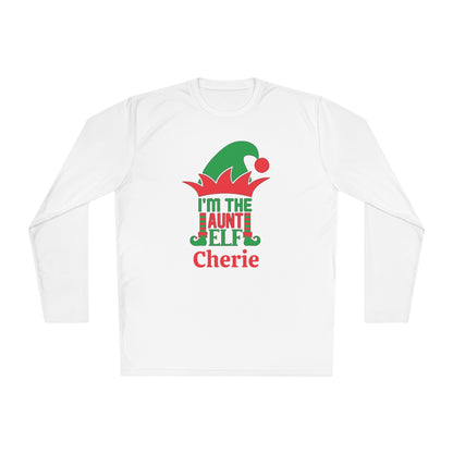 I'm The Aunt Elf Personalized Adult Long Sleeve Tee