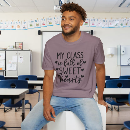 My Class is Full of Sweet Hearts Adult T-shirt