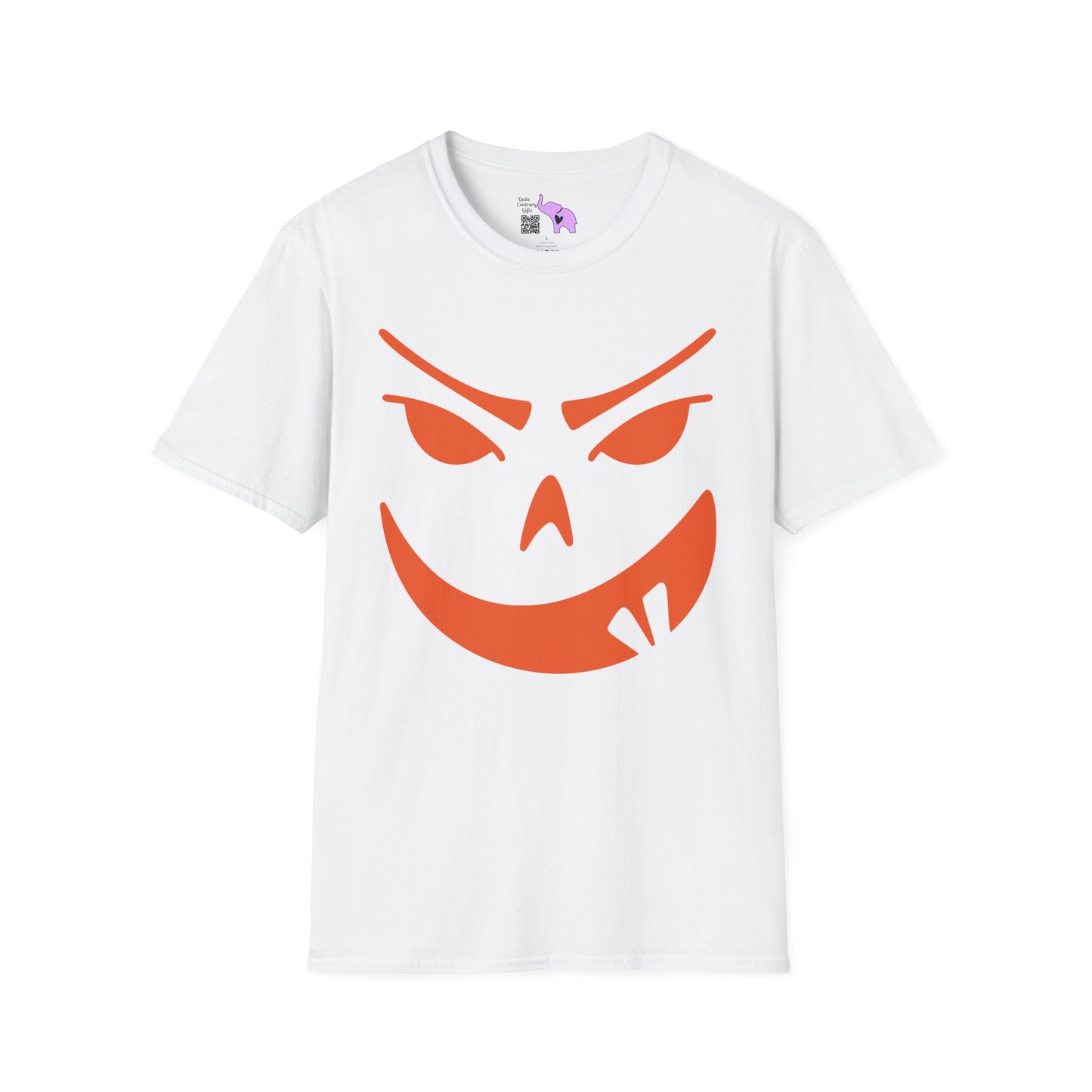 Goofy Grin Jack-O-Lantern Adult Unisex Tshirt