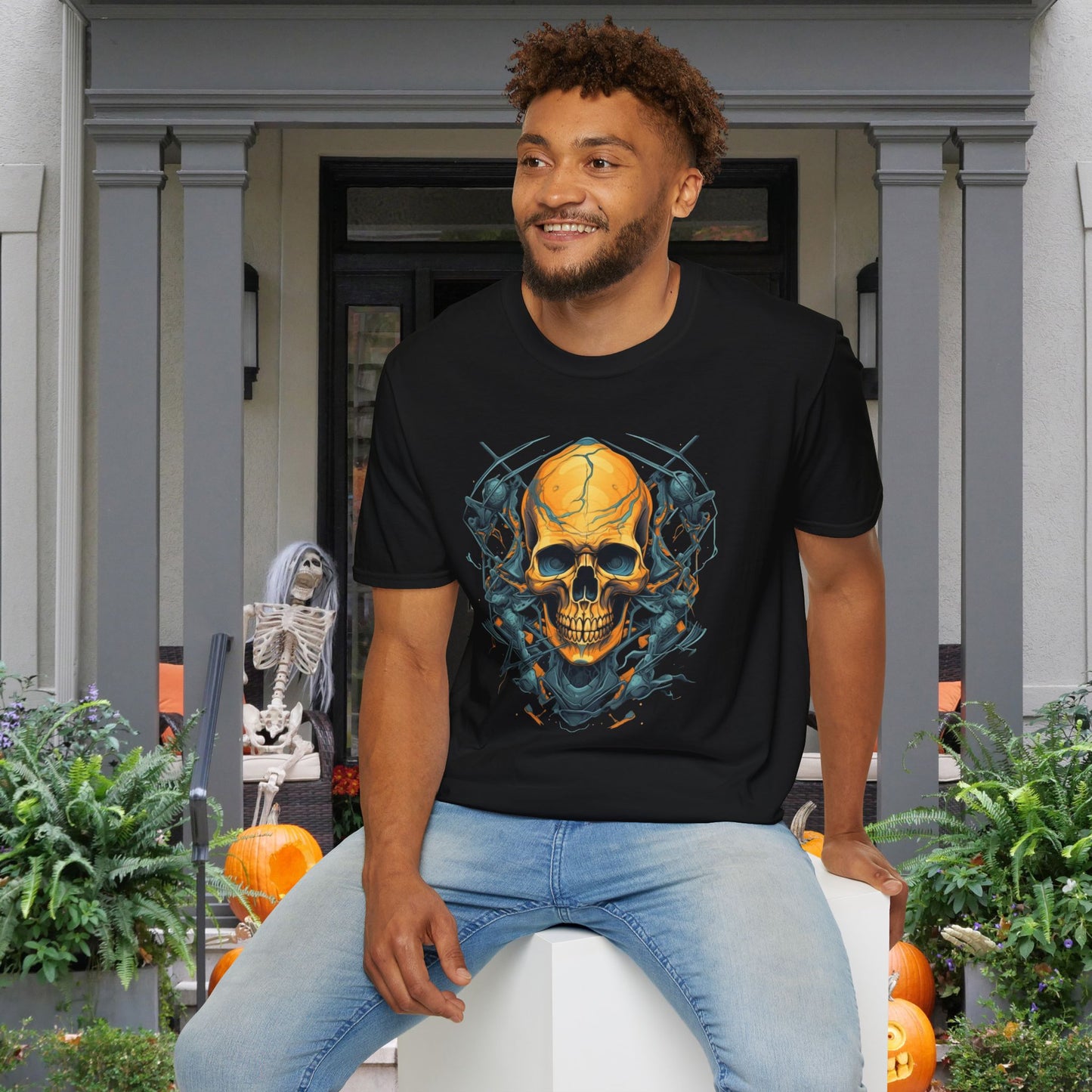 Creepy Bones 10 Adult T-shirt
