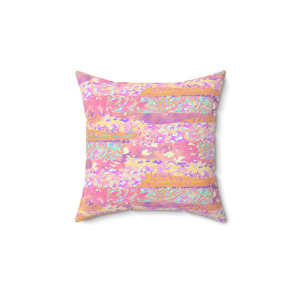 Wild Tropic Collage Throw Pillow