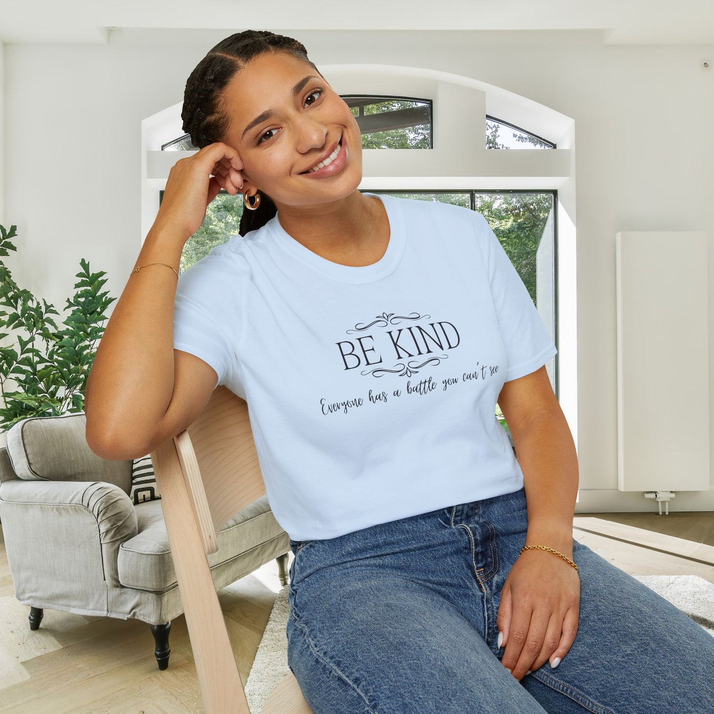 Be Kind Everyone Has A Battle You Can't See Adult T-shirt