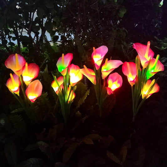 Solar Calla Lillies Landscape LED Lights