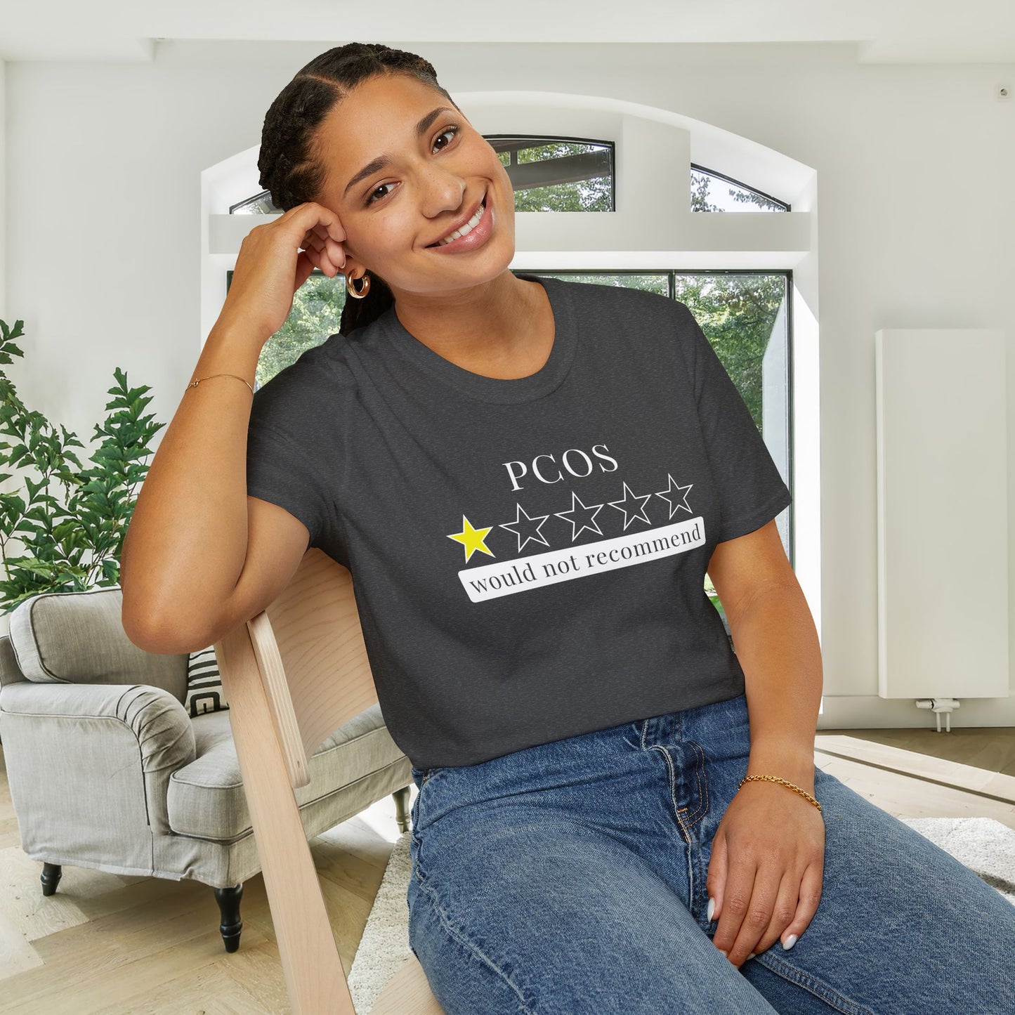 PCOS 1 Star Would Not Recommend Adult T-shirt