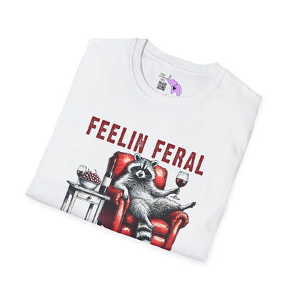 Feelin Feral (Racoon) Adult T-shirt
