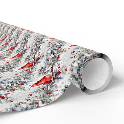 Crimson in the Snow Wrapping Paper