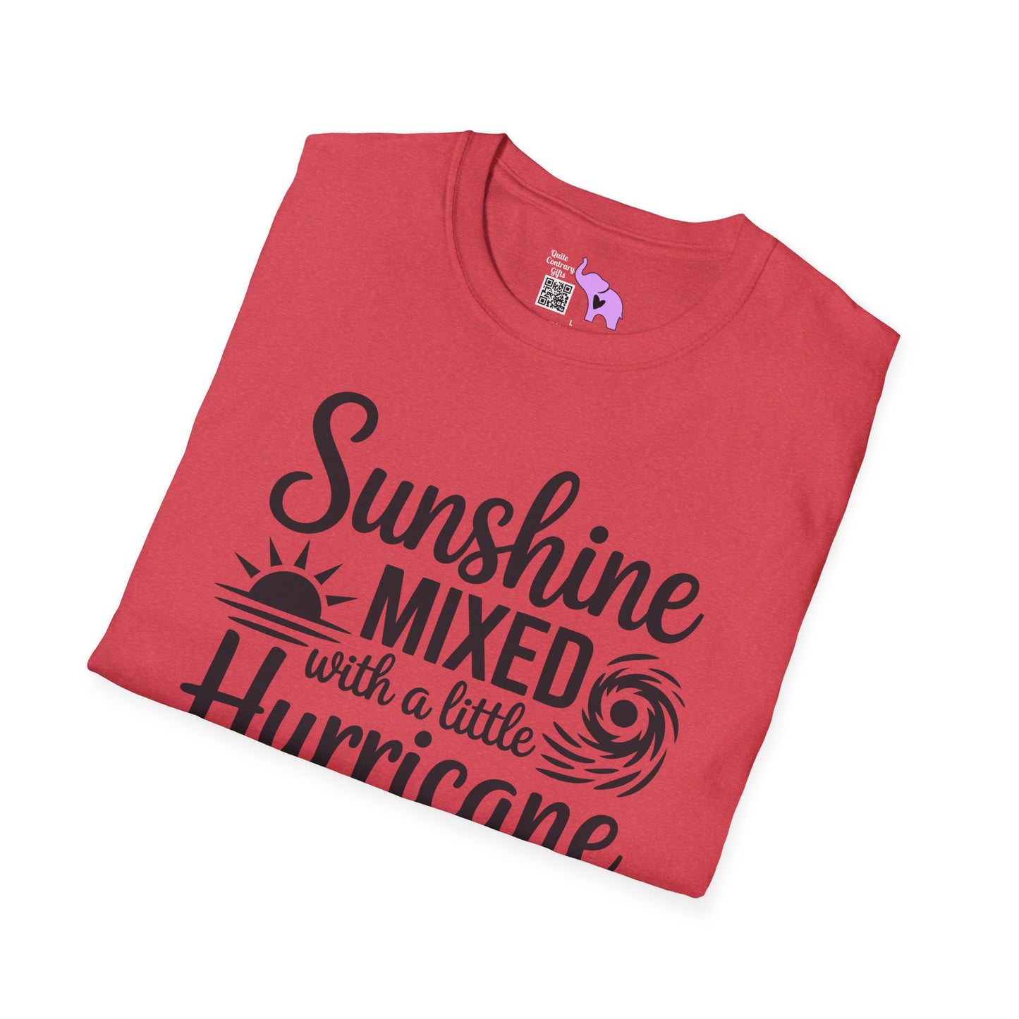 Sunshine Mixed With A Little Hurricane Adult T-shirt