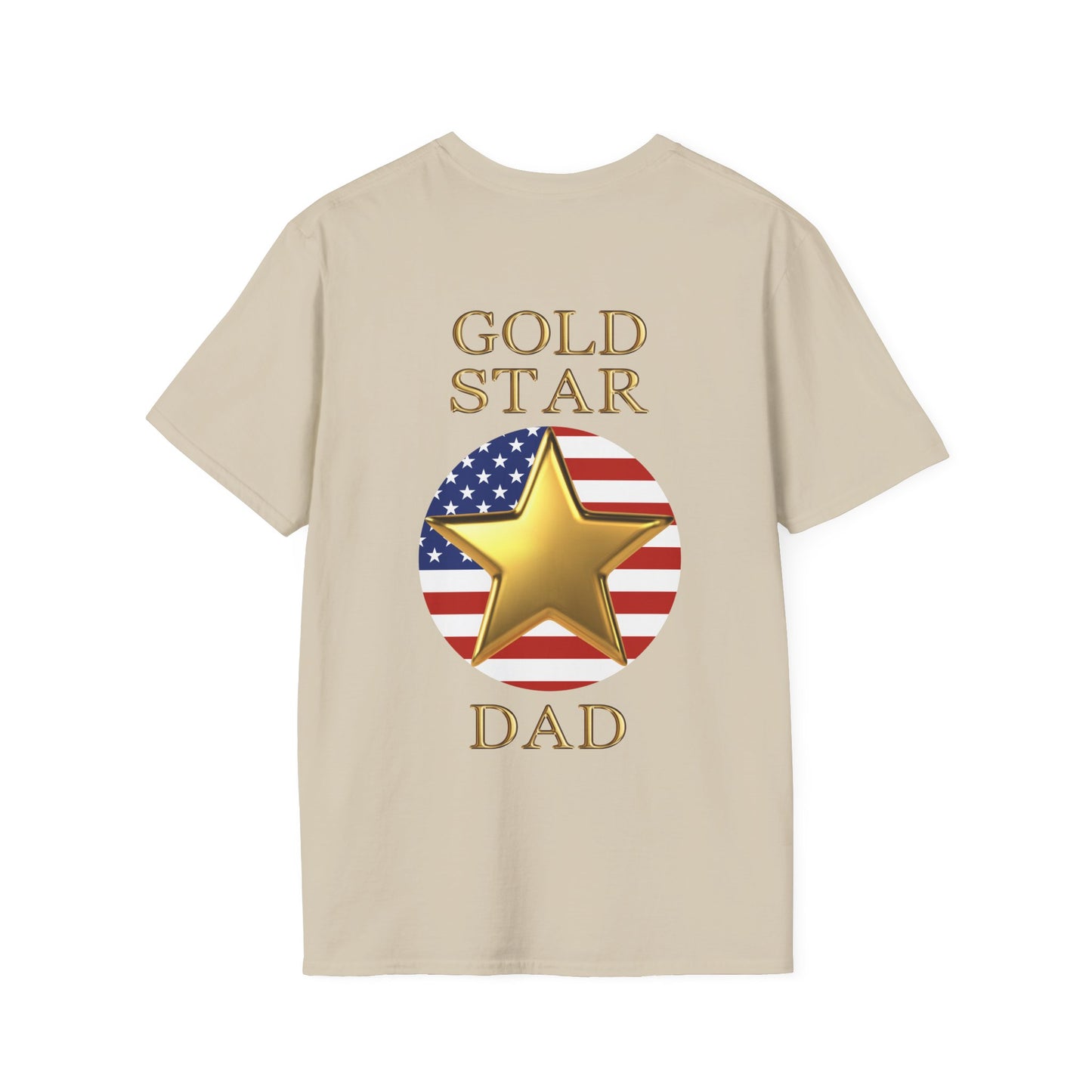 Gold Star Dad Forever Proud Adult T-shirt