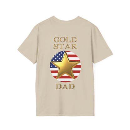 Gold Star Dad Forever Proud Adult T-shirt