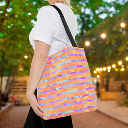Split Spectrum Camo Canvas Tote Bag