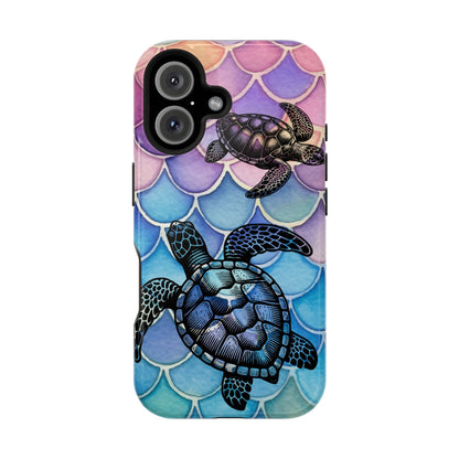 Sea Turtle Silhouette MagSafe® Compatible Tough Case for iPhone