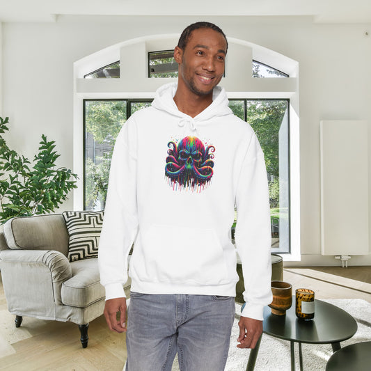 Colorful Skeleton Octopus Heavy Blend™ Hooded Sweatshirt