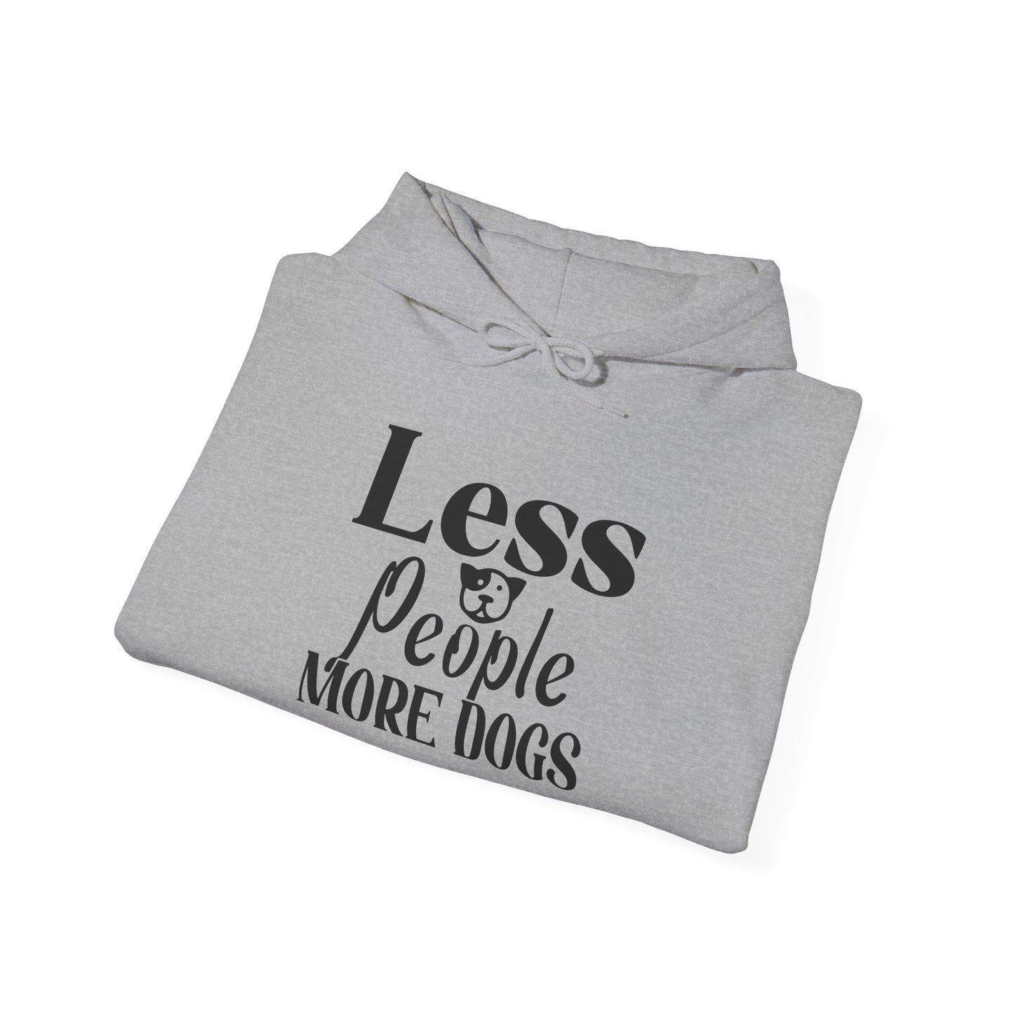 Less People More Dogs Heavy Blend™ Hooded Sweatshirt