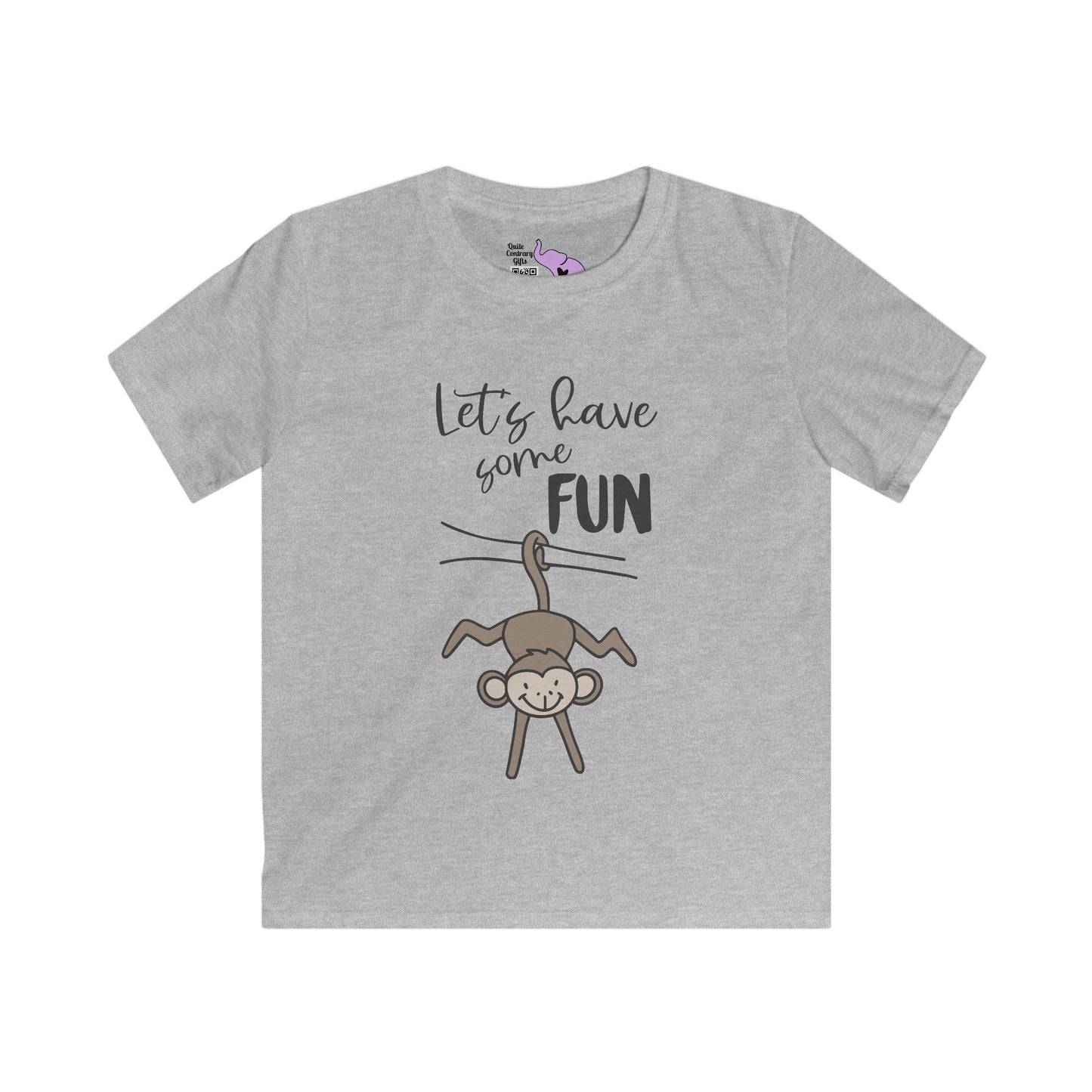 Let's Have Some Fun (Monkey) Kids Softstyle Tee