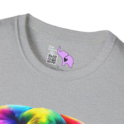 Colorful Elephant Adult T-shirt