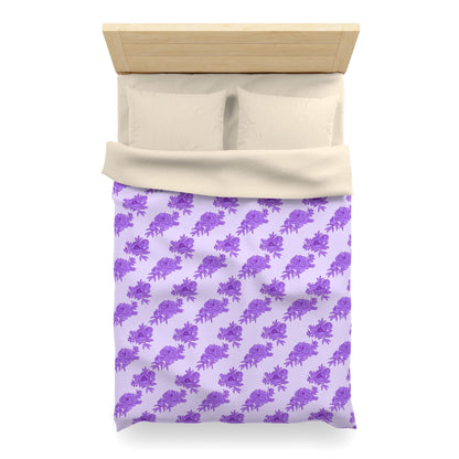Royal Orchid Peonies Microfiber Duvet Cover