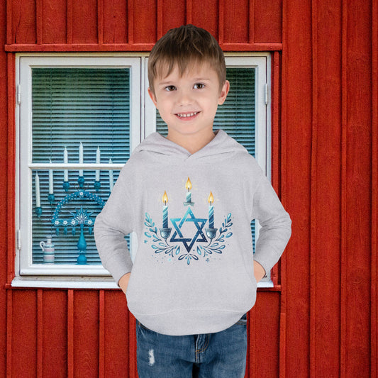 Star & Flame Hanukkah Toddler Hoodie
