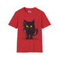 Black Kitten Adult T-shirt