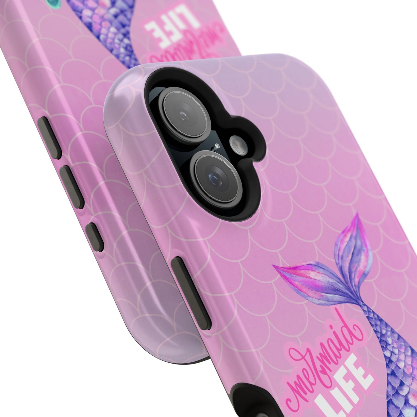 Pink Mermaid Life MagSafe® Compatible Tough Case for iPhone