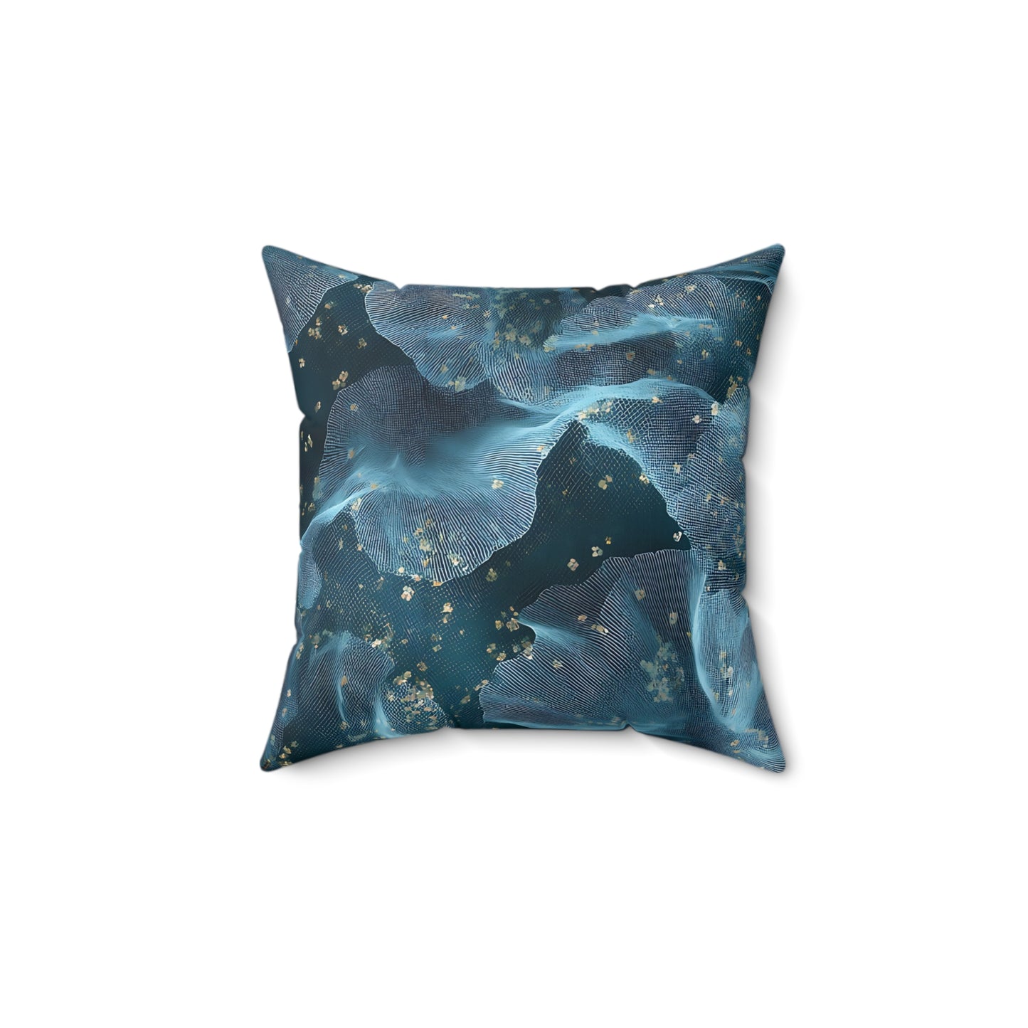 Midnight Sheer & Lace Throw Pillow